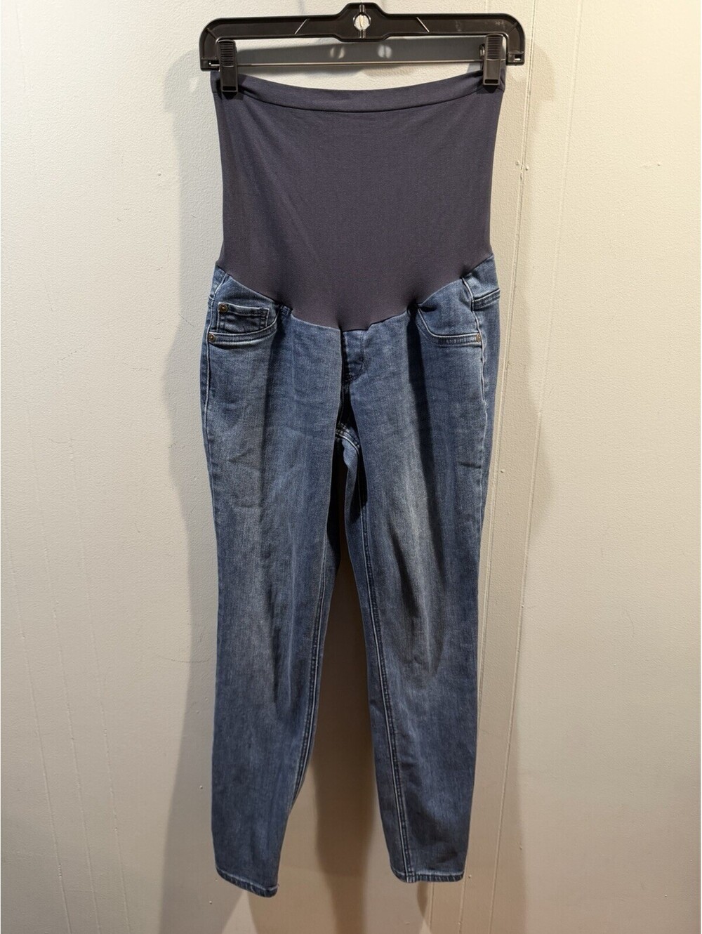 Womens Indigo Blue Maternity Jeans Size Medium Blue